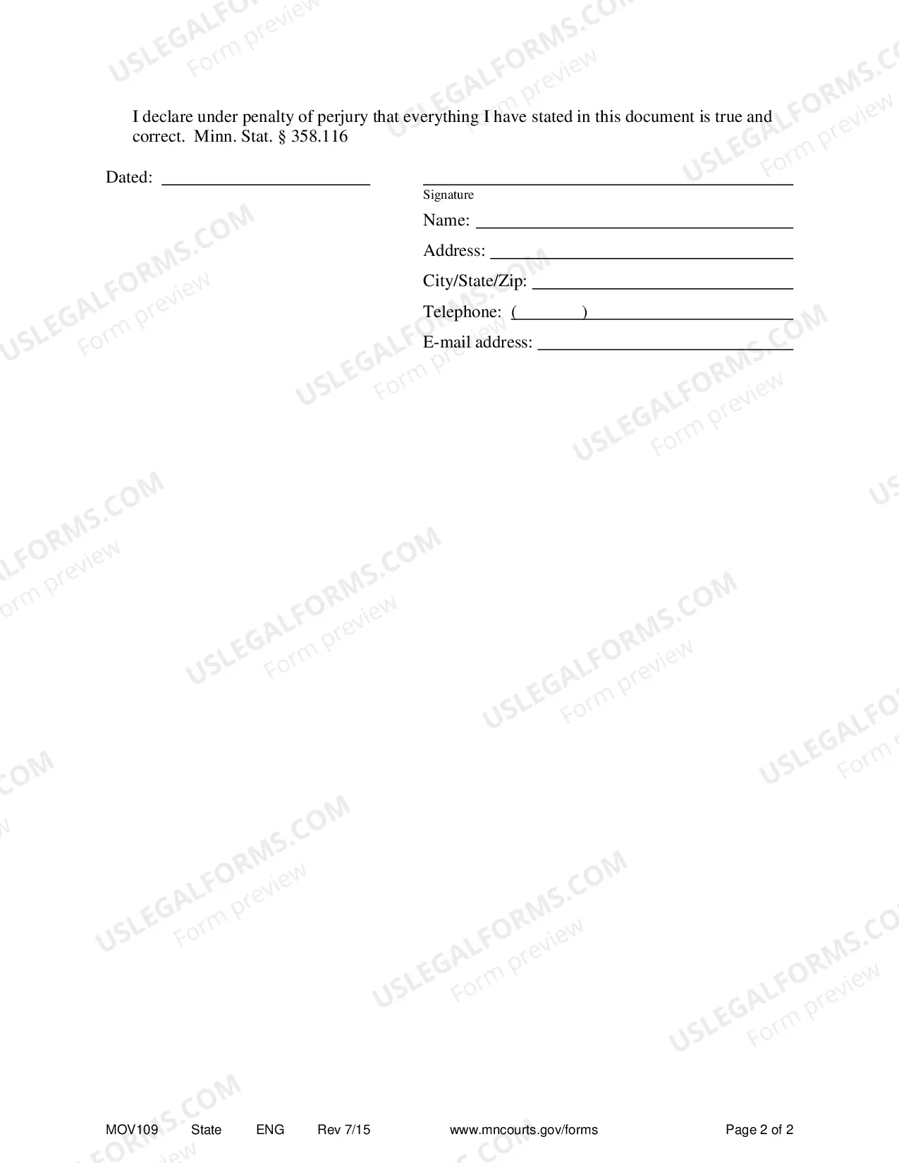 Preview Application For An Order for Service By Alternate Means