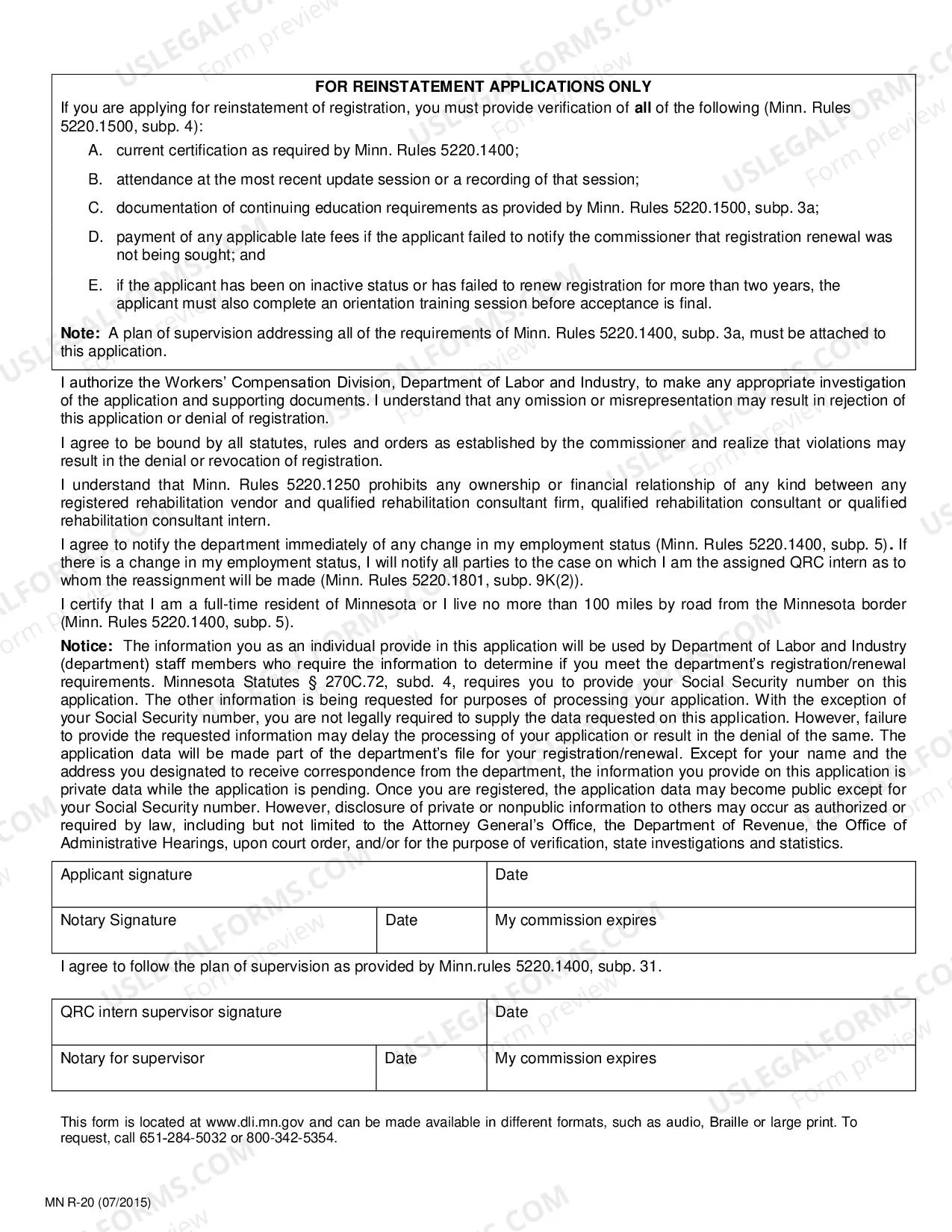 Preview Application For Approval and Registration - Rehabilitation Consultant Intern