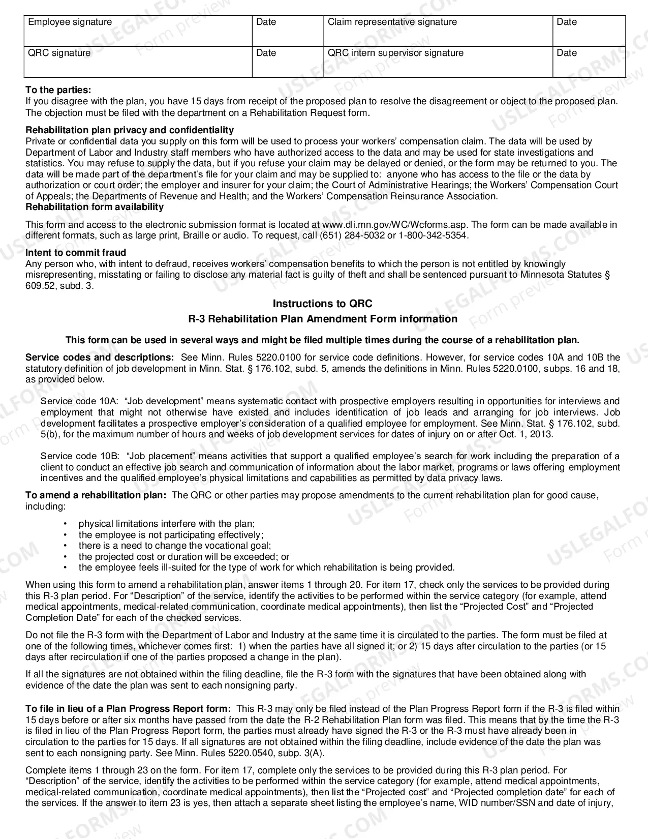 Preview R-3 Rehabilitation Plan Amendment