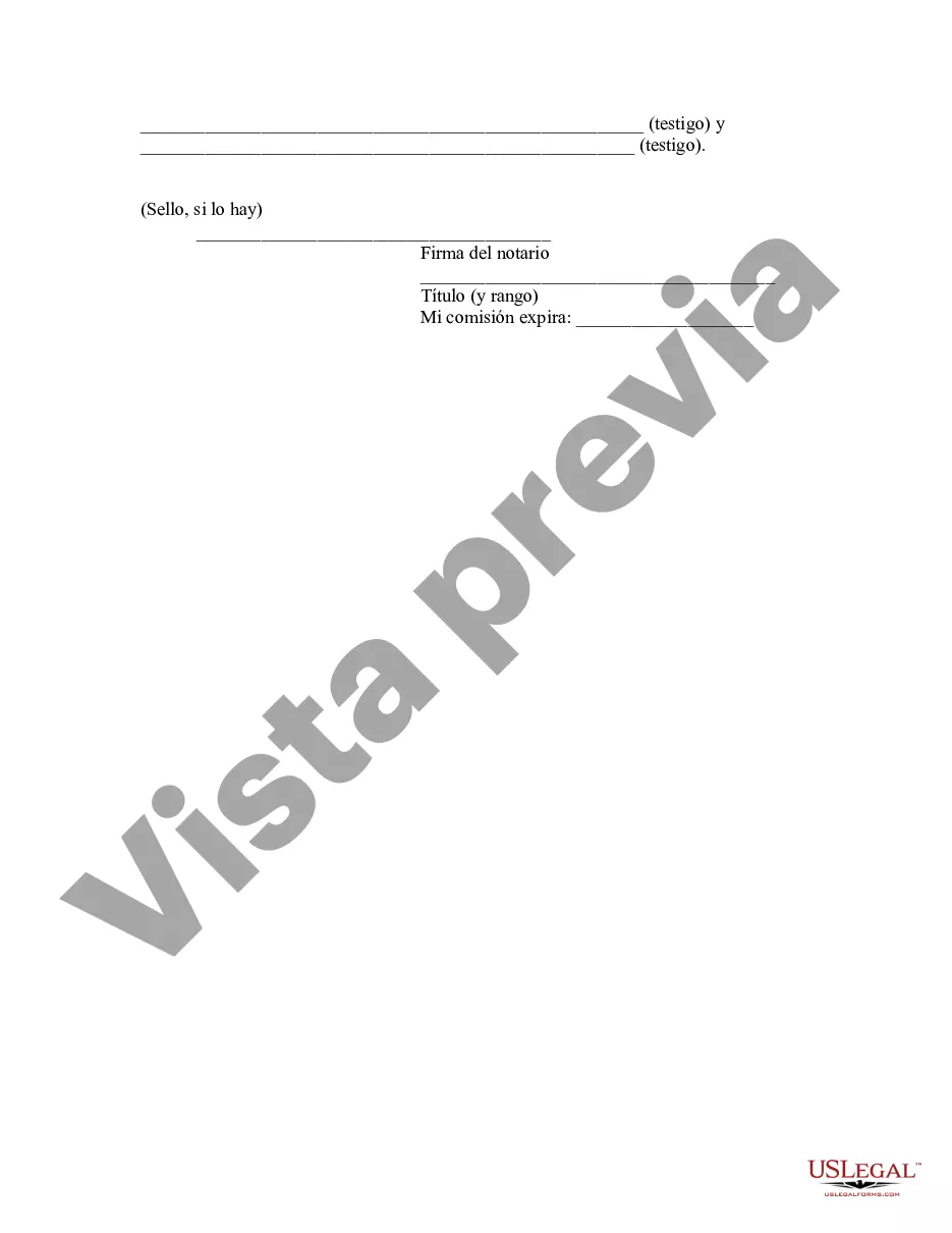 Preview Codicilo al formulario de testamento para enmendar su testamento - Cambios o enmiendas de testamento