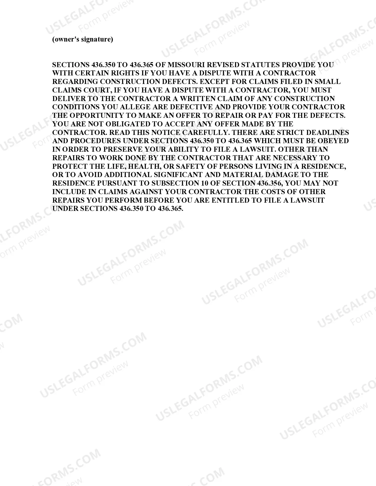 Preview Paving Contract for Contractor