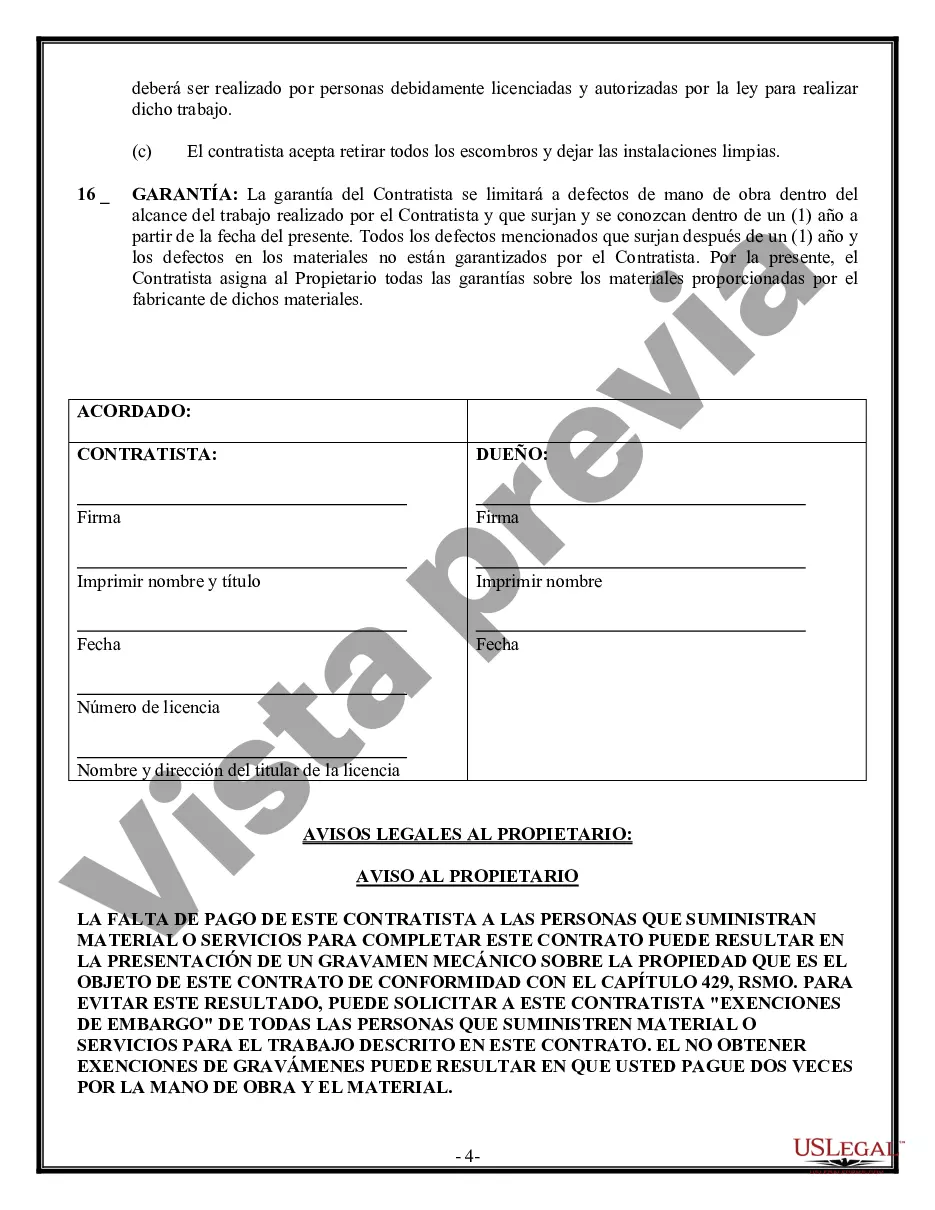 Preview Contrato de trabajo en el sitio para el contratista