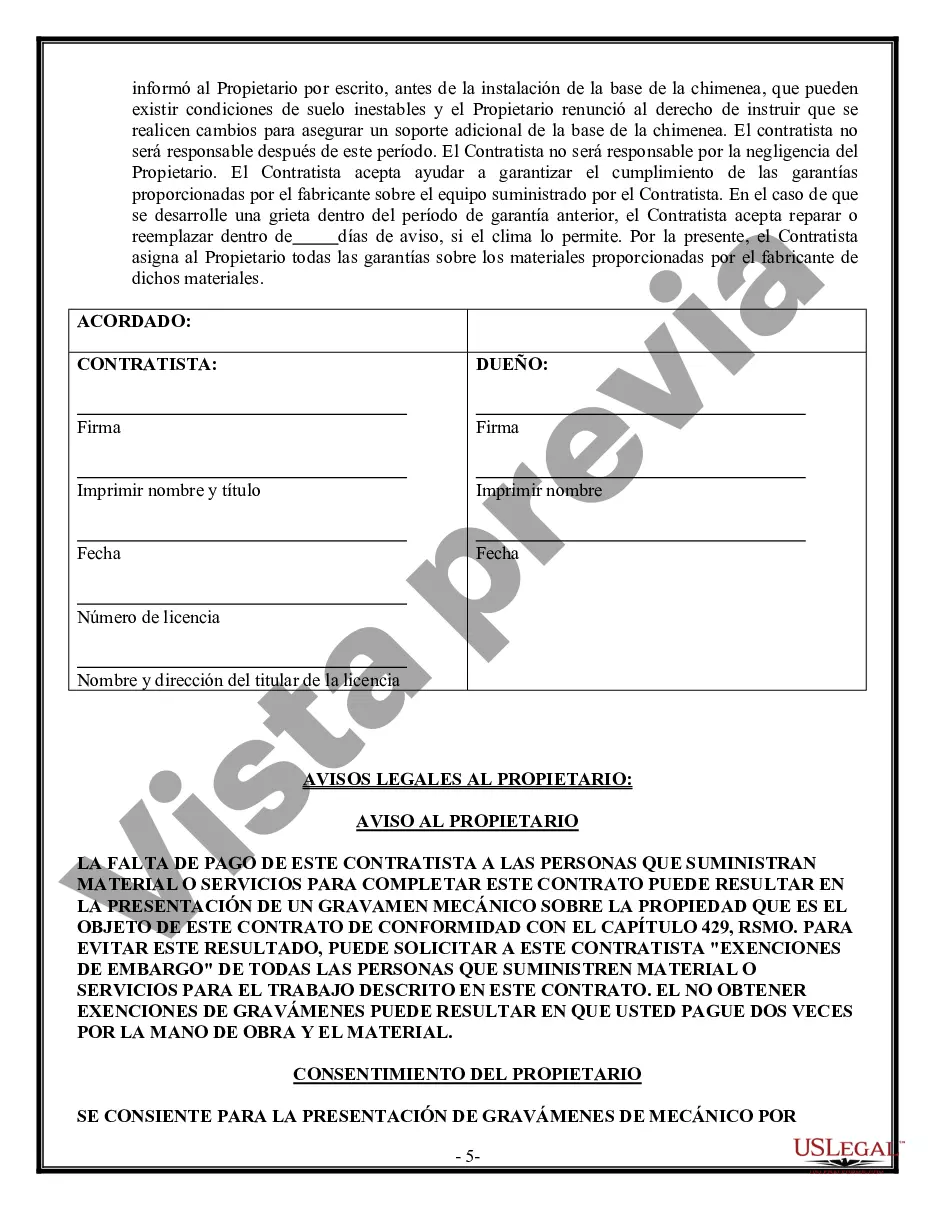 Preview Contrato de Fundación para Contratista