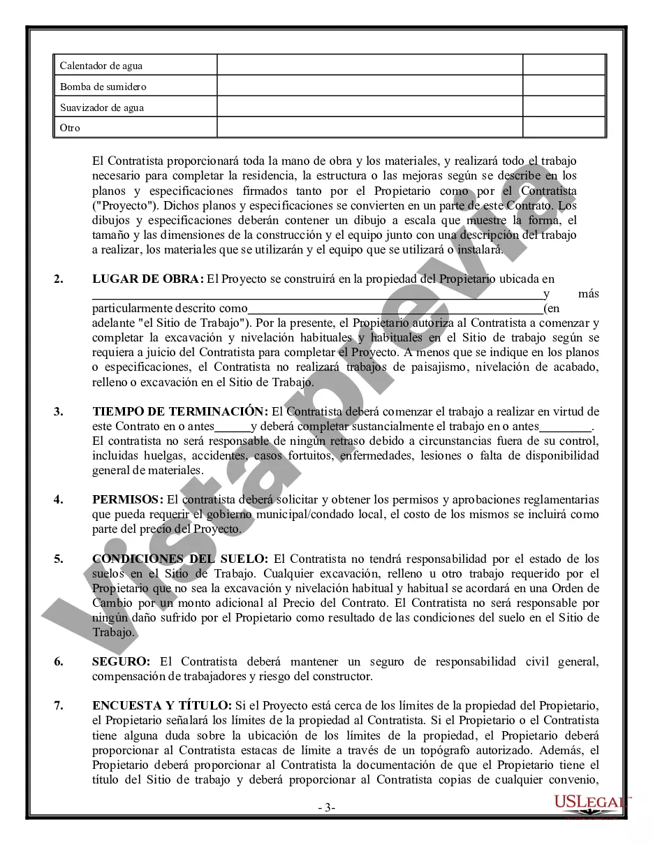 Preview Contrato de plomería para contratista