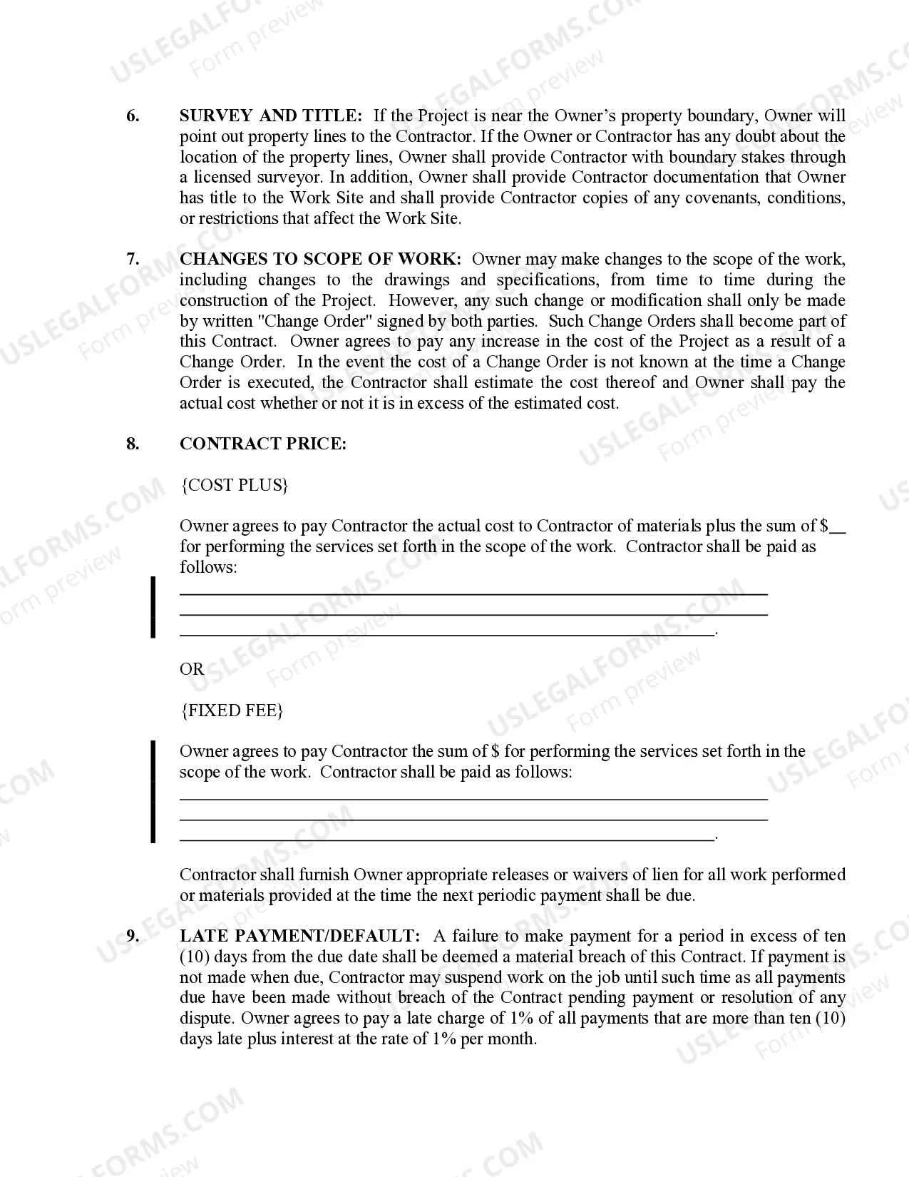 Preview Sheetrock Drywall Contract for Contractor