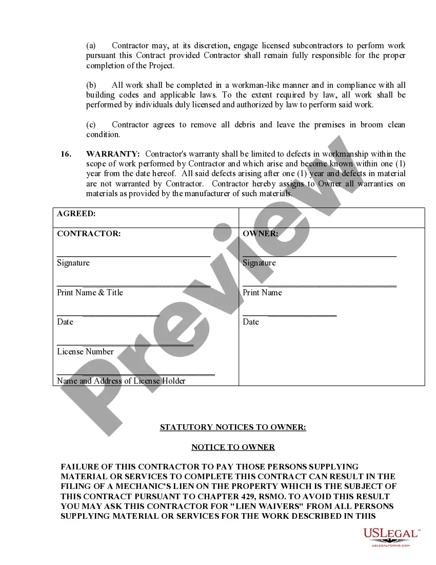 Preview Flooring Contract for Contractor