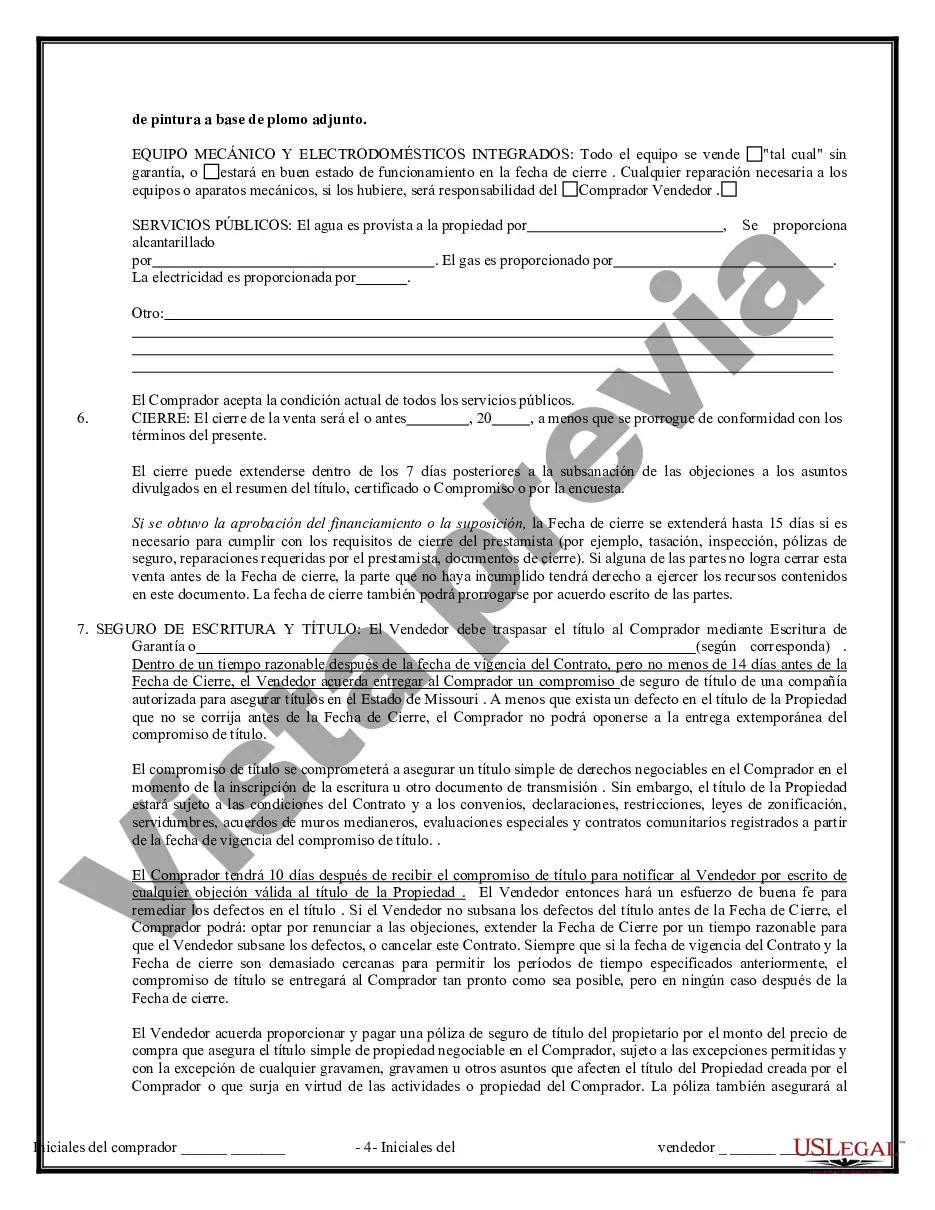 Preview Contrato de Compraventa de Bienes Inmuebles sin Corredor para Acuerdo de Venta de Casa Residencial