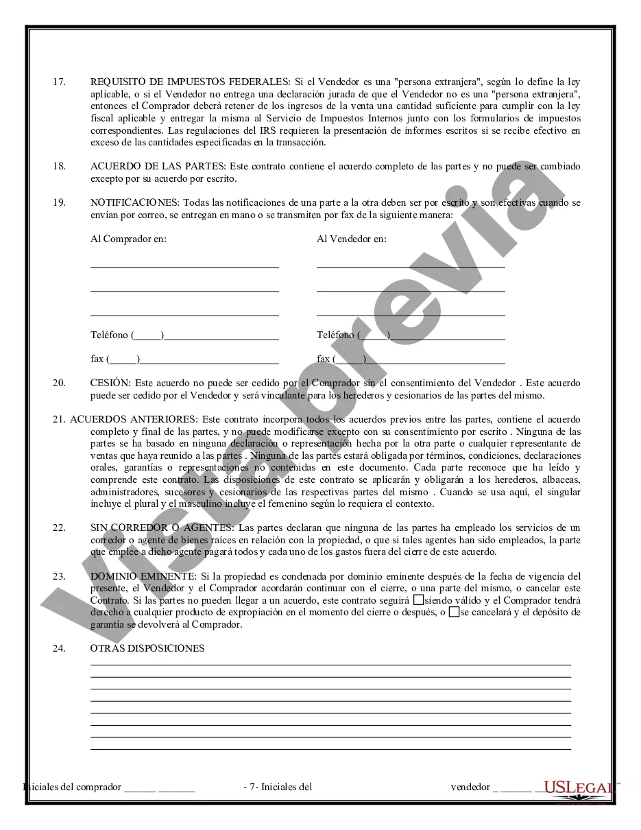 Preview Contrato de Compraventa de Bienes Inmuebles sin Corredor para Acuerdo de Venta de Casa Residencial