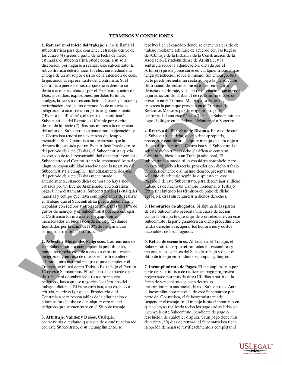 Preview Acuerdo de subcontratista