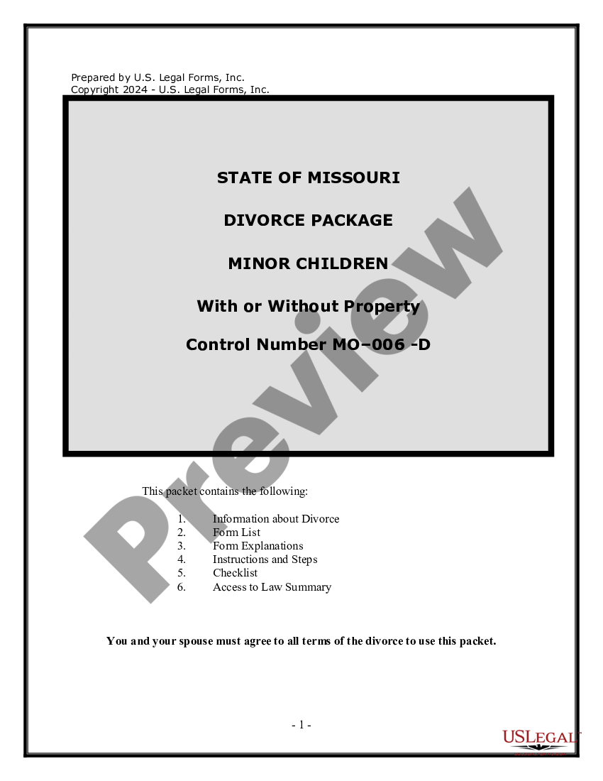 missouri-no-fault-uncontested-divorce-package-for-dissolution-of-marriage-with-minor-children