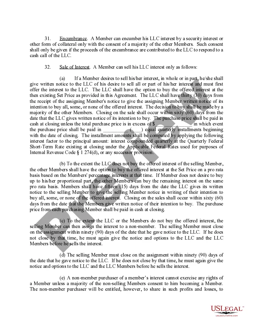 Get Limited Liability Company LLC Operating Agreement Preview Limited Liability Company LLC Operating Agreement