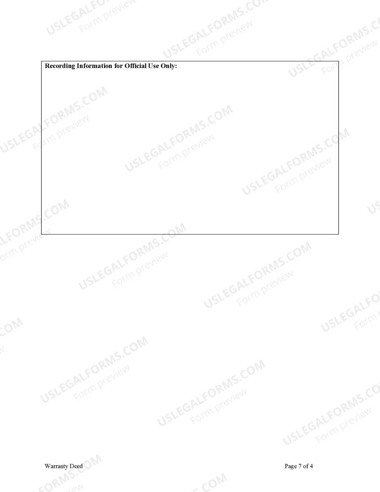 Preview Warranty Deed from Husband and Wife to a Trust