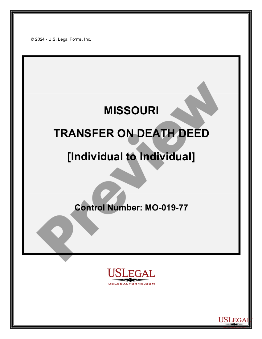 Beneficiary Deed Missouri Pdf Form Missouri Us Legal Forms 0781