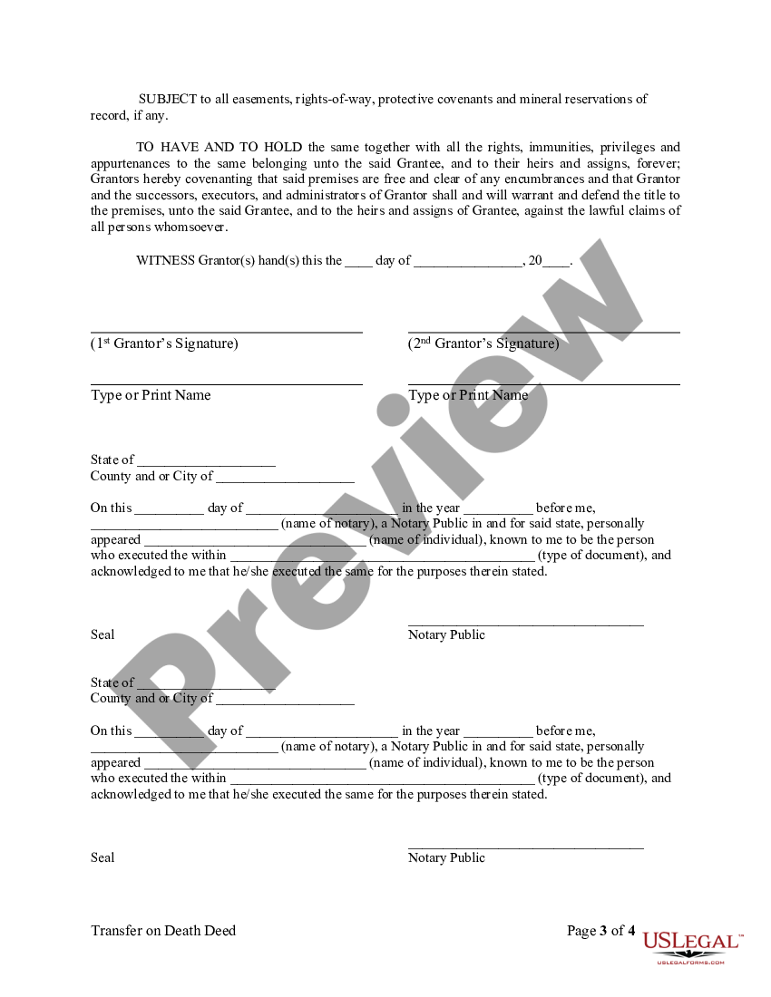 Missouri Warranty Deed - Missouri Husband Wife | US Legal Forms