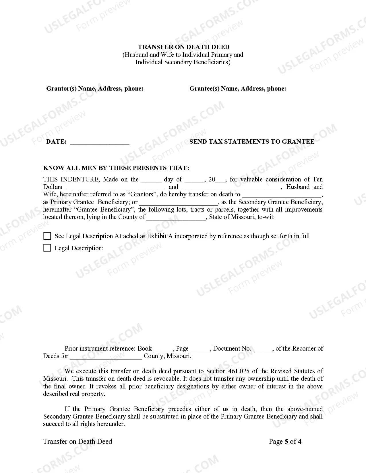 Preview Warranty Deed - Eight Individuals to Husband and Wife
