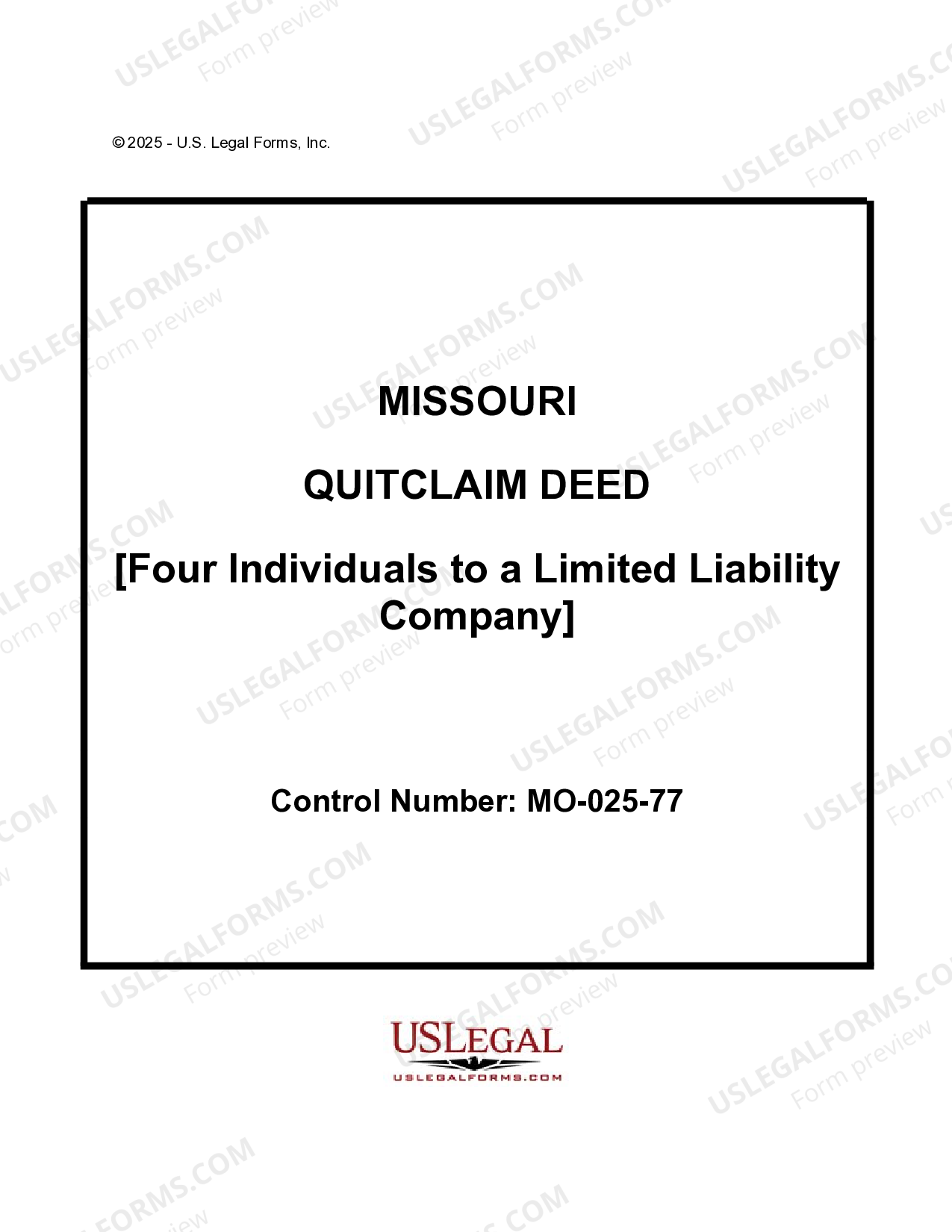Missouri Quitclaim Deed Deed Llc Form US Legal Forms