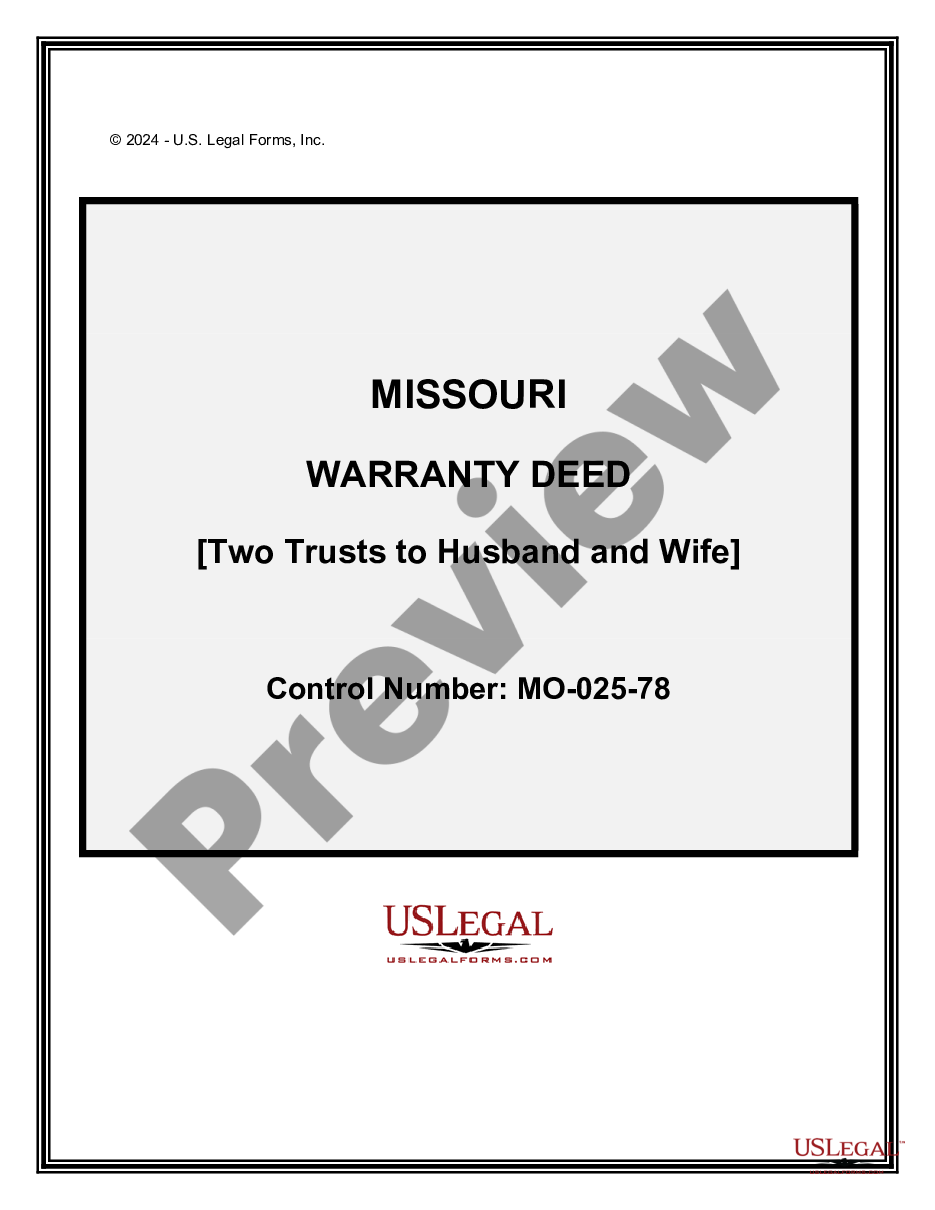 missouri-warranty-deed-from-two-trusts-to-husband-and-wife-us-legal-forms