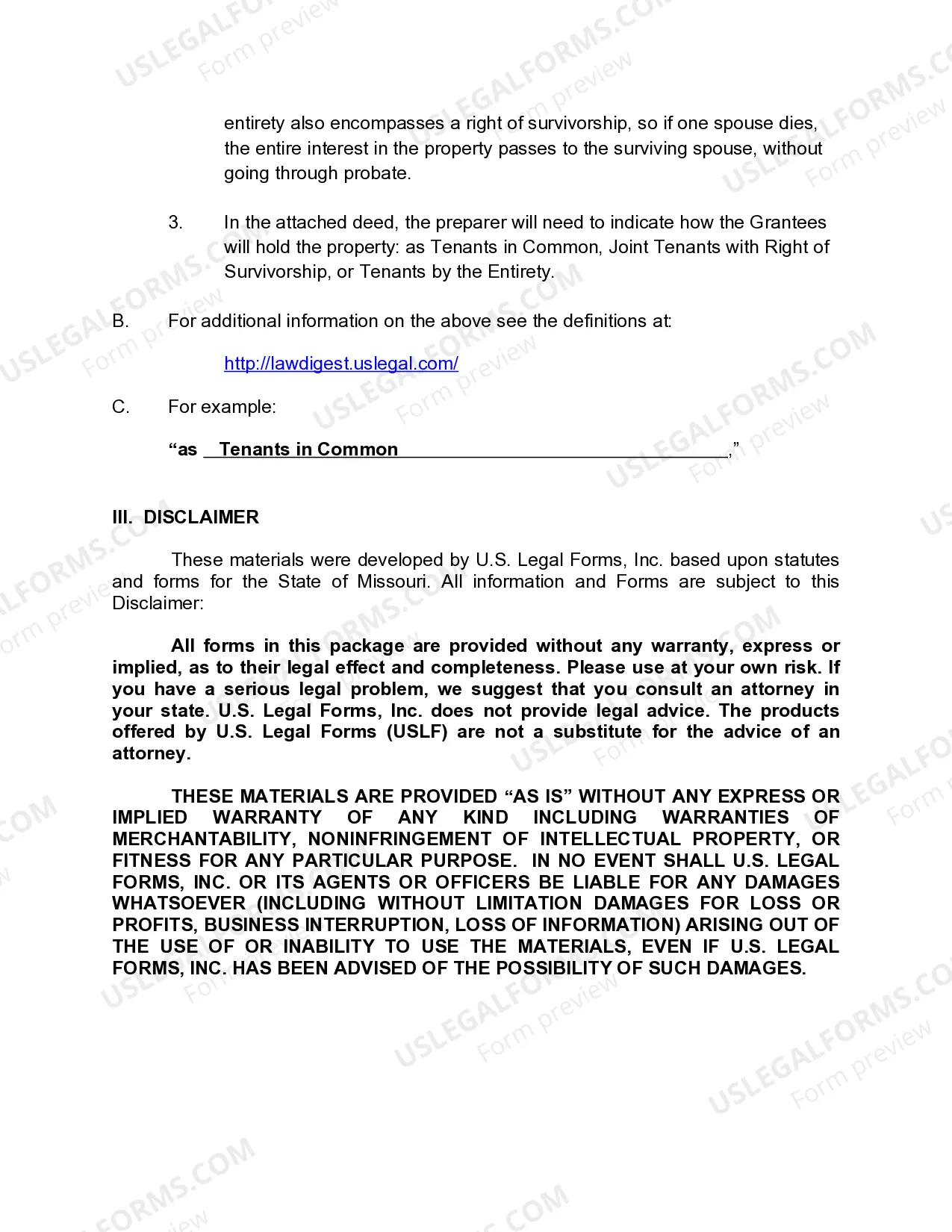 Preview Warranty Deed from Two Trusts to Husband and Wife