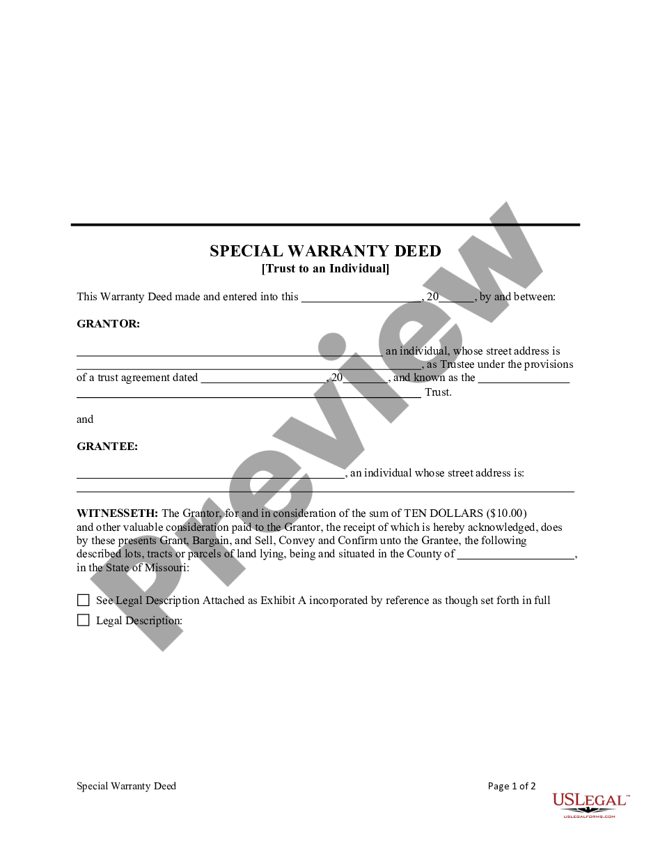 missouri-special-warranty-deed-from-a-trust-to-an-individual-special
