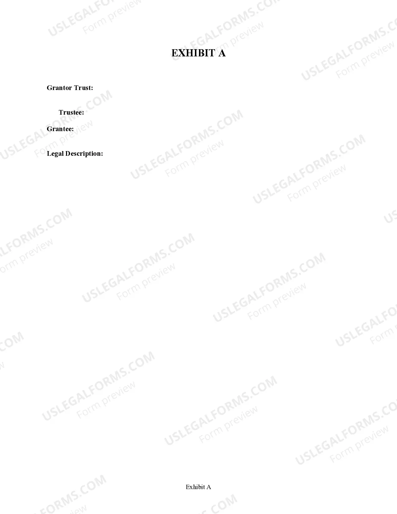 Preview Special Warranty Deed from a Trust to an Individual