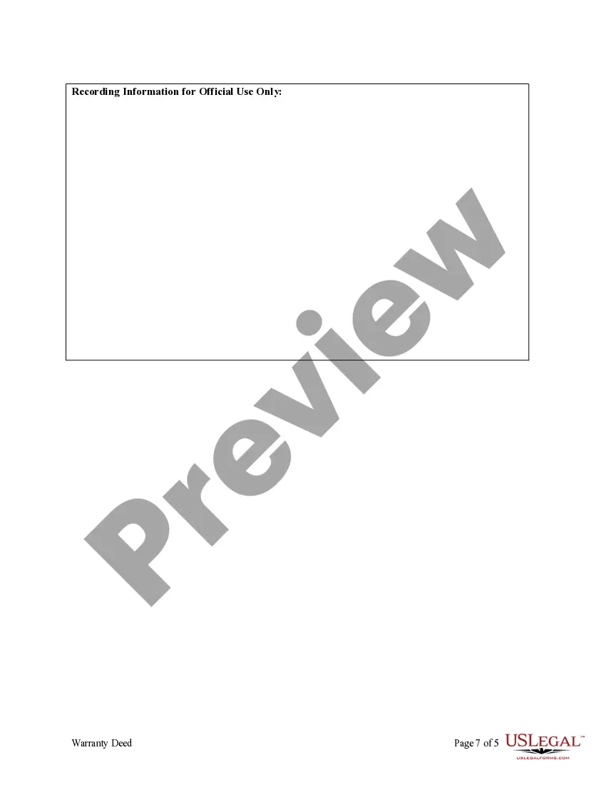 Preview Warranty Deed from two Individuals to Husband and Wife