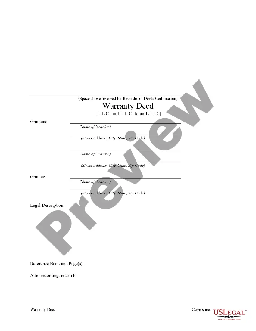 Preview Warranty Deed from L.L.C. and L.L.C. to an L.L.C.