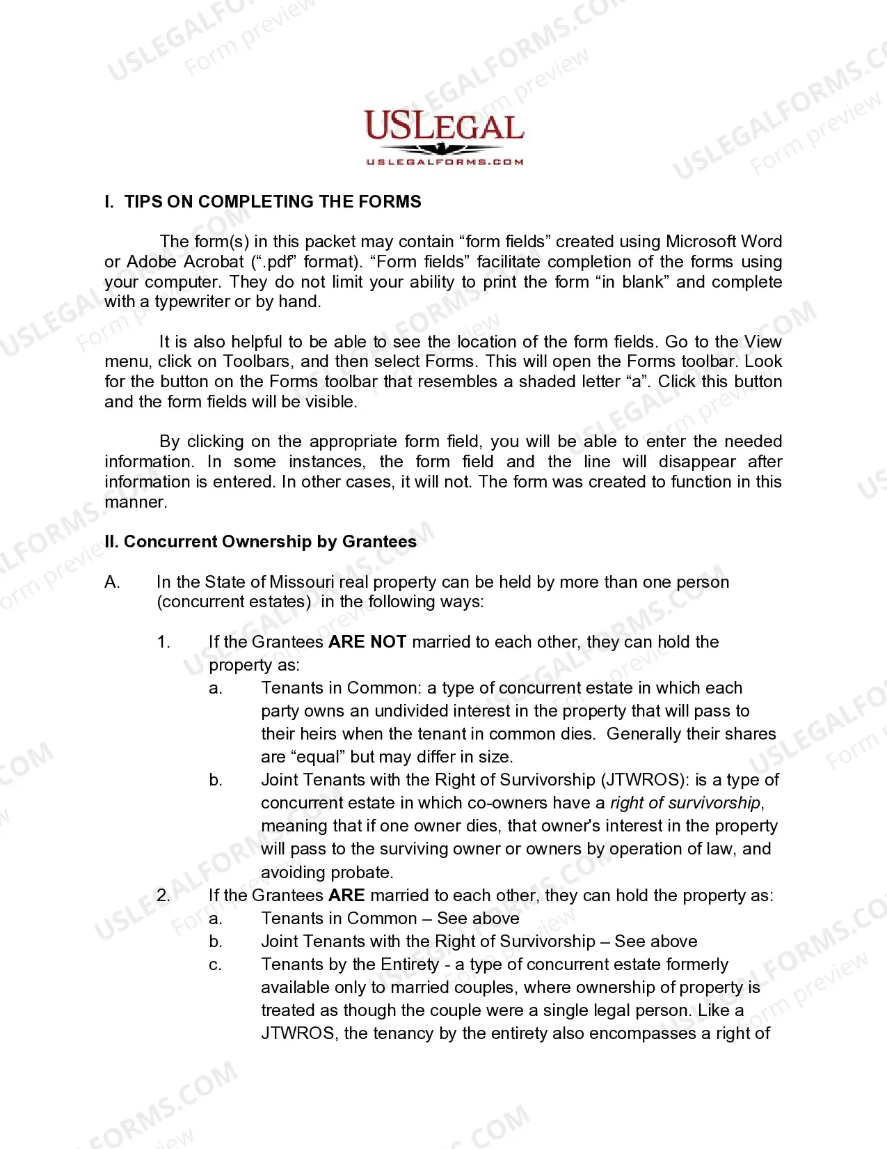 Preview Quitclaim Deed - Husband and Wife to Three Individuals