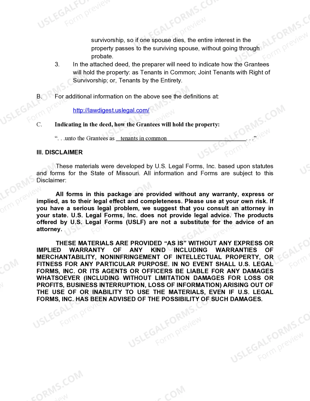 Preview Quitclaim Deed - Husband and Wife to Three Individuals