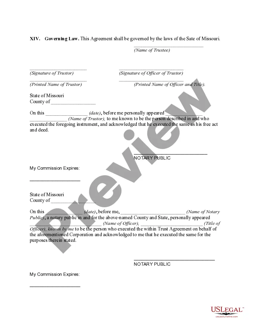 Preview Self-Settled Irrevocable Trust for Lifetime Benefit of Trustor with Power of Invasion in Trustor