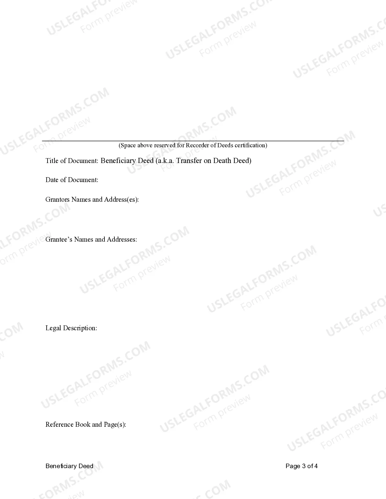 Preview Transfer on Death Deed or TOD - Beneficiary Deed for Husband and Wife to Seven Individual Beneficiaries and a Corporate Beneficiary