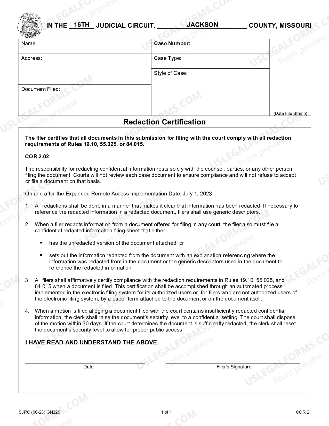 Preview Application of Spouse For Refusal of Letters