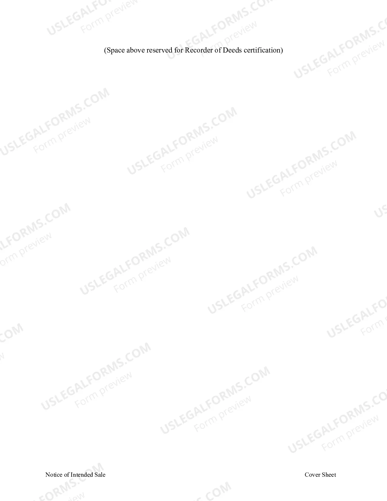 Preview Notice of Intended Sale - Business Entity Owner - Mo.Rev.Stats. Sec. 429.016