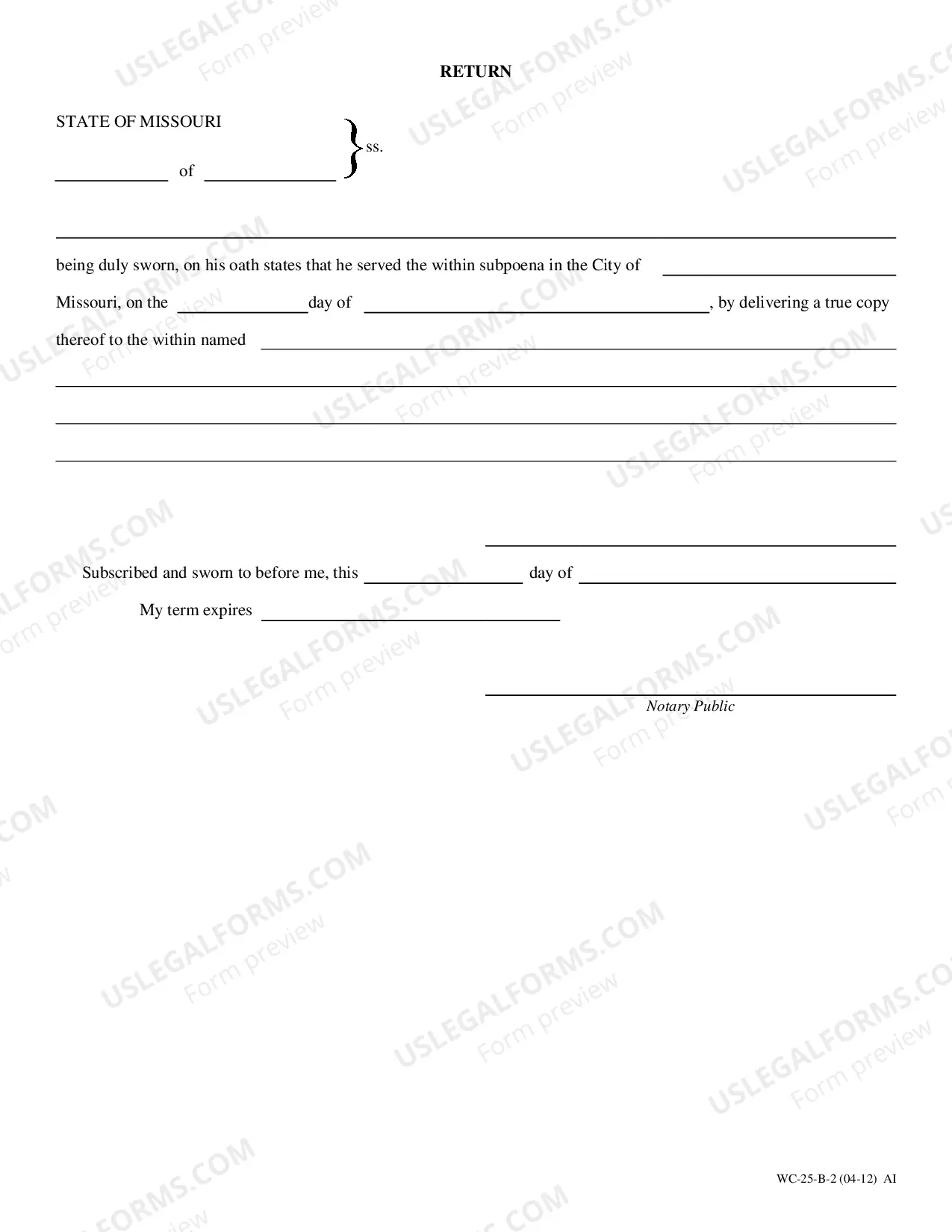 Preview Subpoena For Deposition for Workers' Compensation