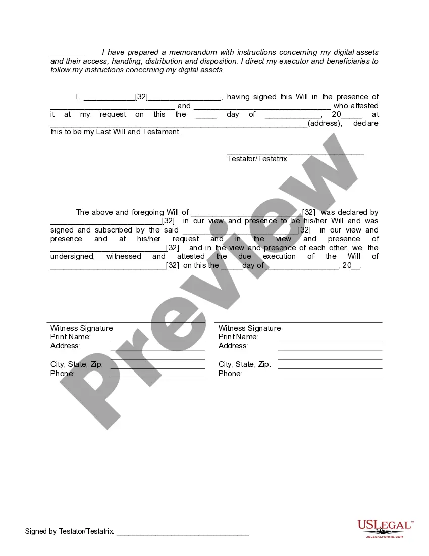 Preview Mutual Wills containing Last Will and Testaments for Man and Woman living together not Married with No Children