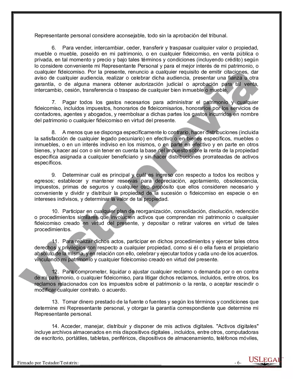 Preview Testamentos Mutuos o Últimas Voluntades y Testamentos para Personas Solteras que conviven con Hijos Menores