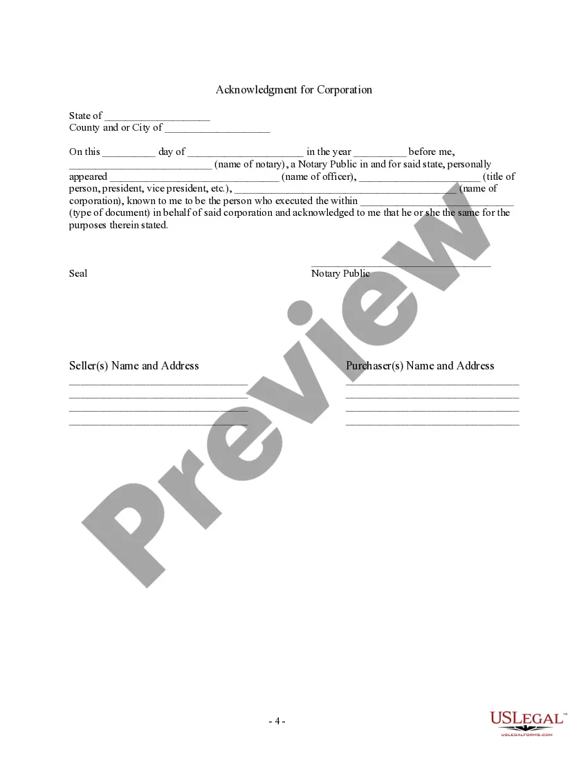 Preview Bill of Sale in Connection with Sale of Business by Individual or Corporate Seller