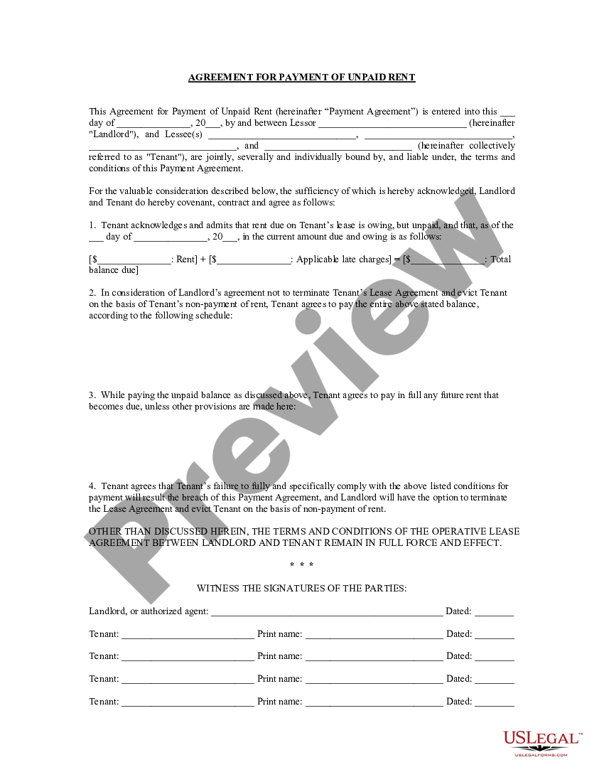 Unpaid Rent In Profit And Loss Account US Legal Forms