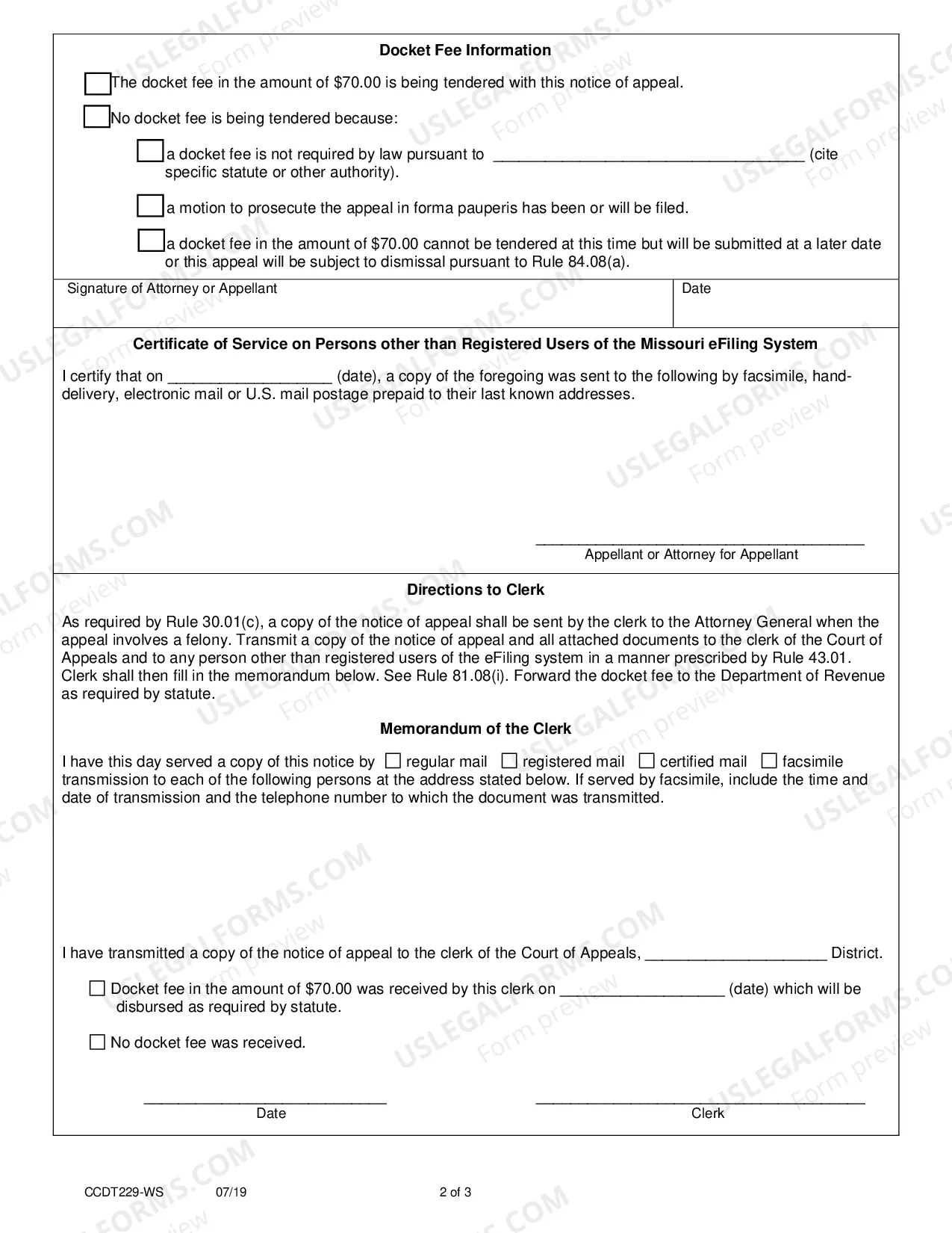 Preview Notice of Appeal