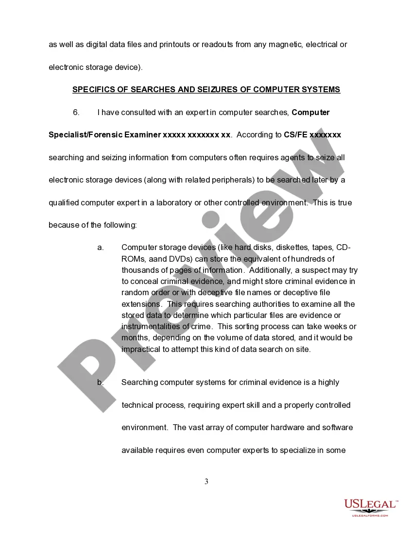 Preview Affidavit in Support of Search Warrant - Copyright