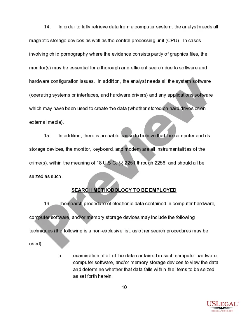 Get Affidavit in Support of Search Warrant - Child Exploitation Preview Affidavit in Support of Search Warrant - Child Exploitation