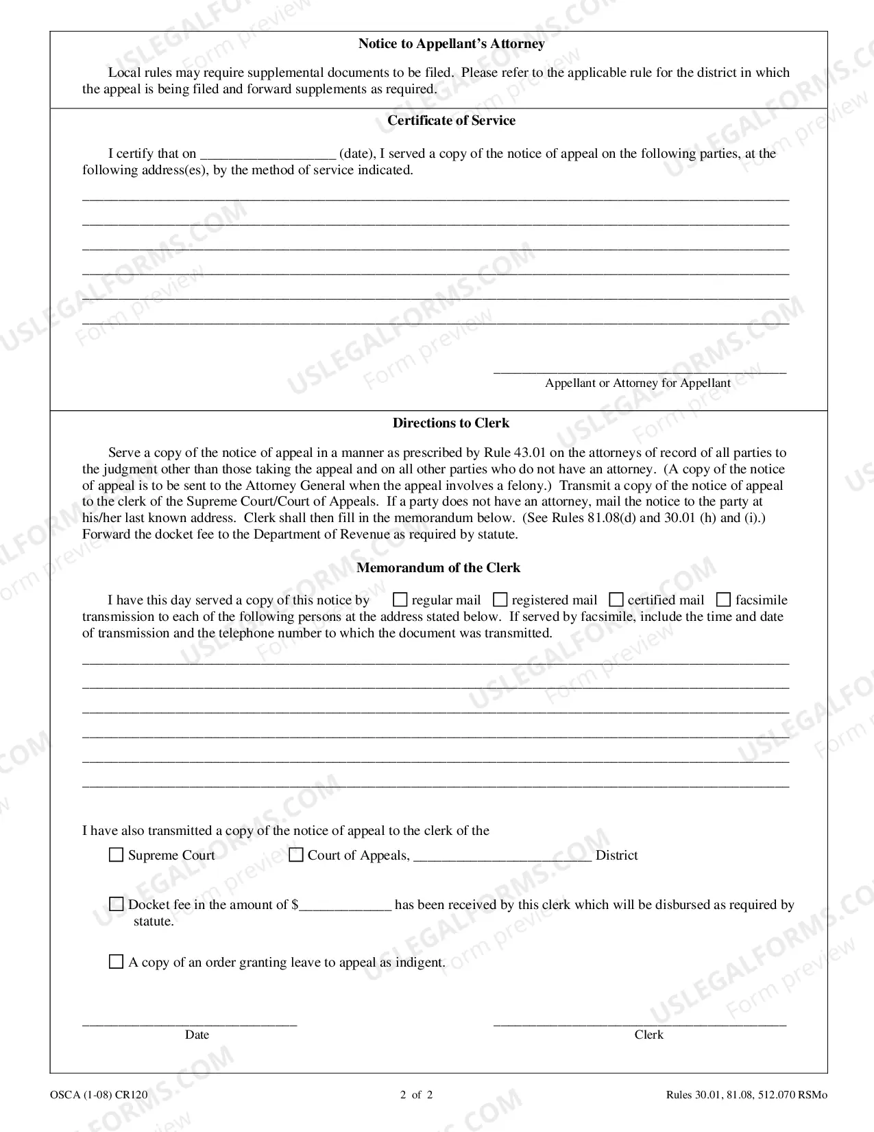 Preview Notice of Appeal