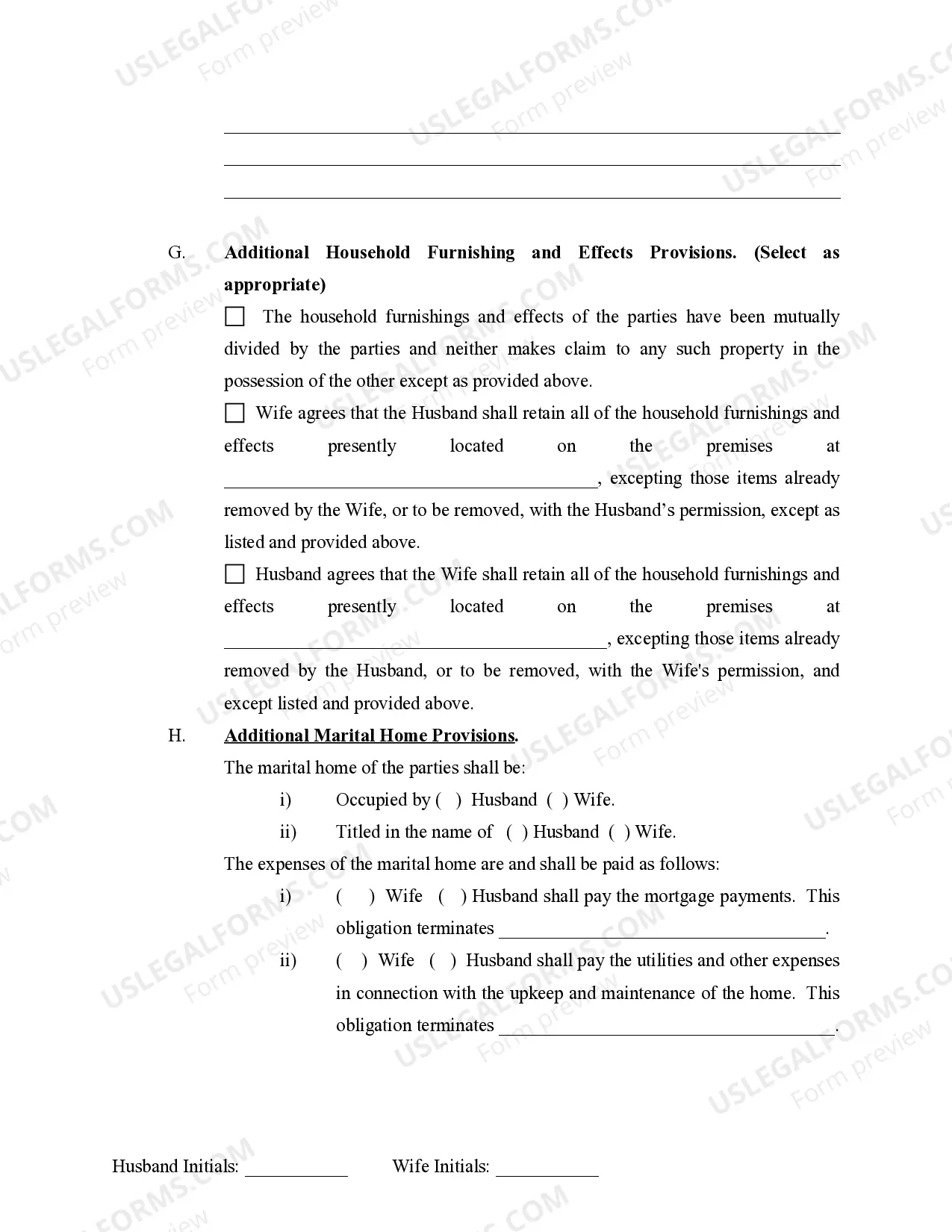 Preview Marital Domestic Separation and Property Settlement Agreement no Children parties may have Joint Property or Debts Effective Immediately