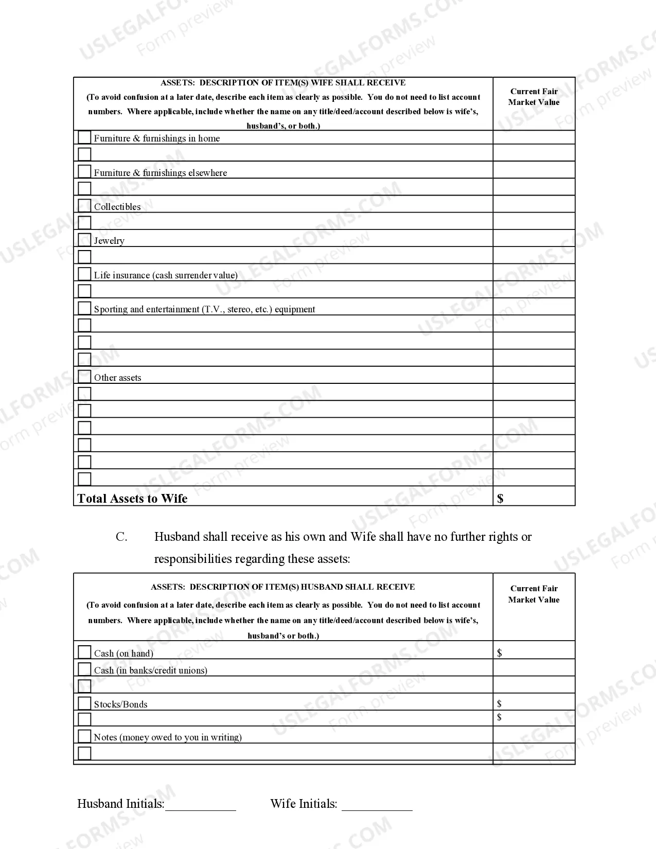 Preview Marital Domestic Separation and Property Settlement Agreement Adult Children Parties May have Joint Property or Debts effective Immediately