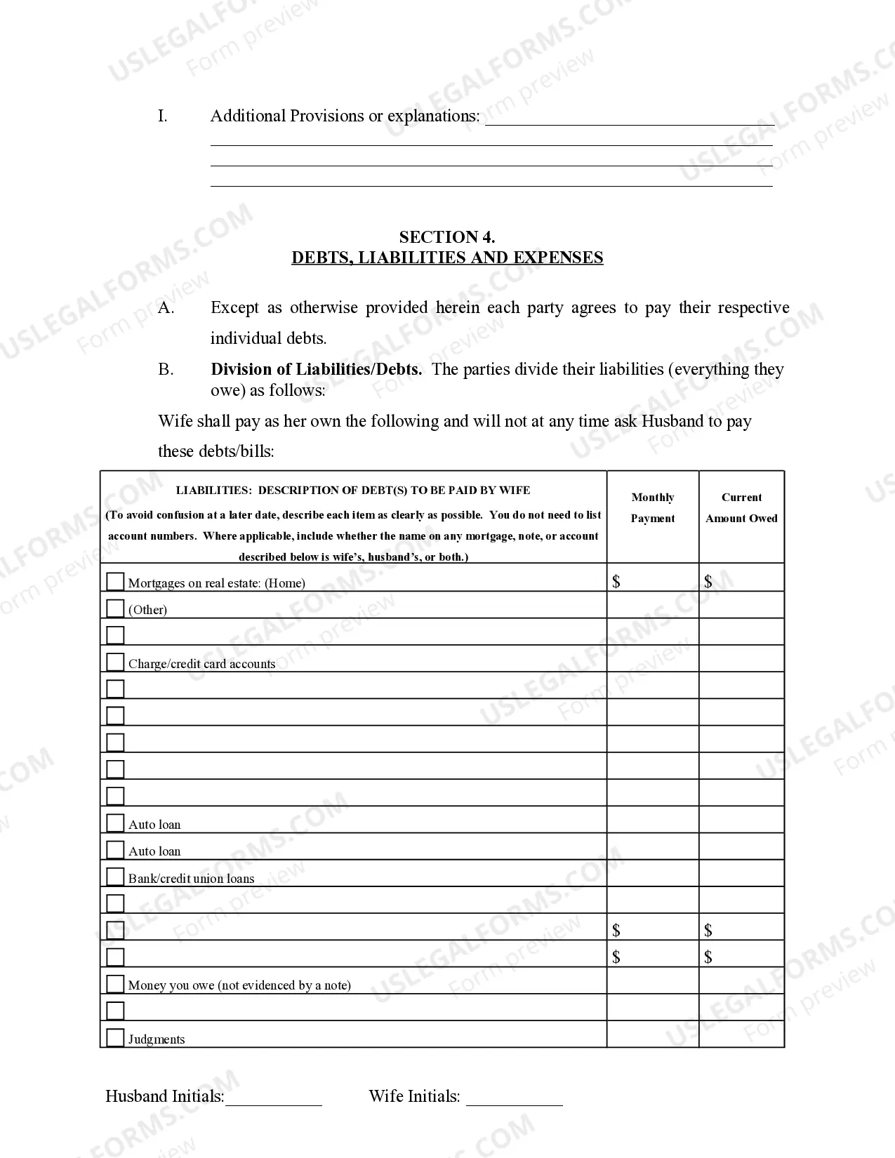 Preview Marital Domestic Separation and Property Settlement Agreement Adult Children Parties May have Joint Property or Debts effective Immediately