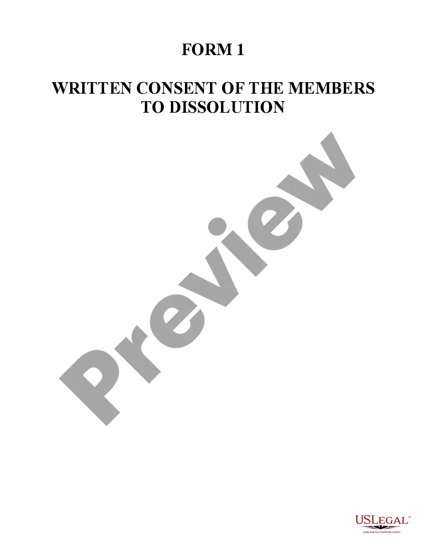 Get Missouri Dissolution Package to Dissolve Limited Liability Company LLC Preview Missouri Dissolution Package to Dissolve Limited Liability Company LLC