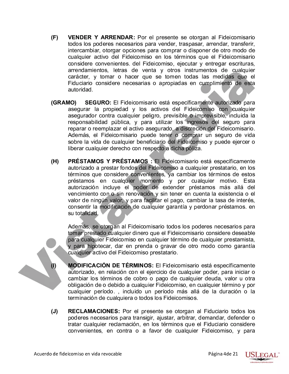 Preview Fideicomiso en vida para esposo y esposa con un hijo