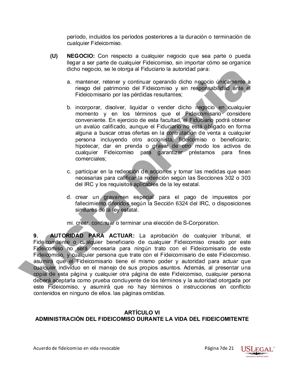 Preview Fideicomiso en vida para esposo y esposa con hijos menores o adultos