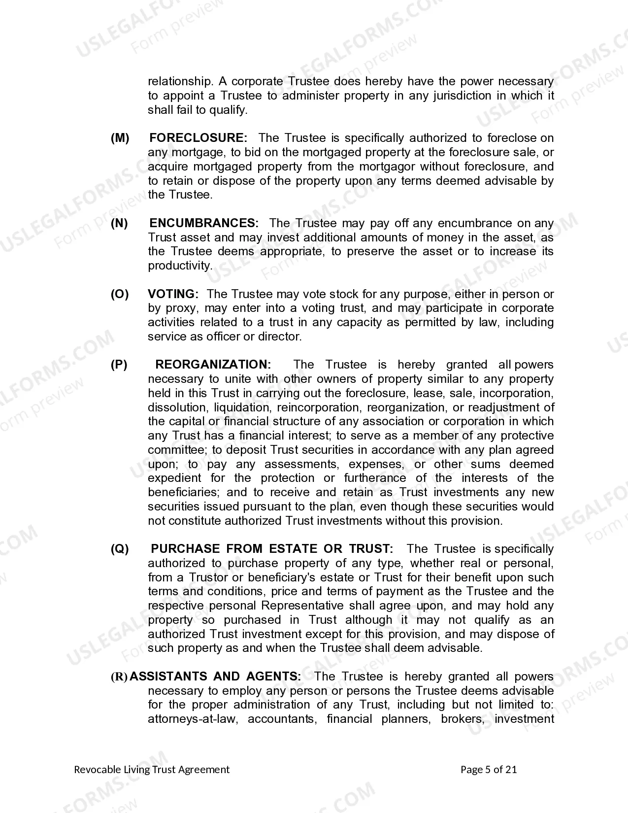 Preview Living Trust for Husband and Wife with Minor and or Adult Children