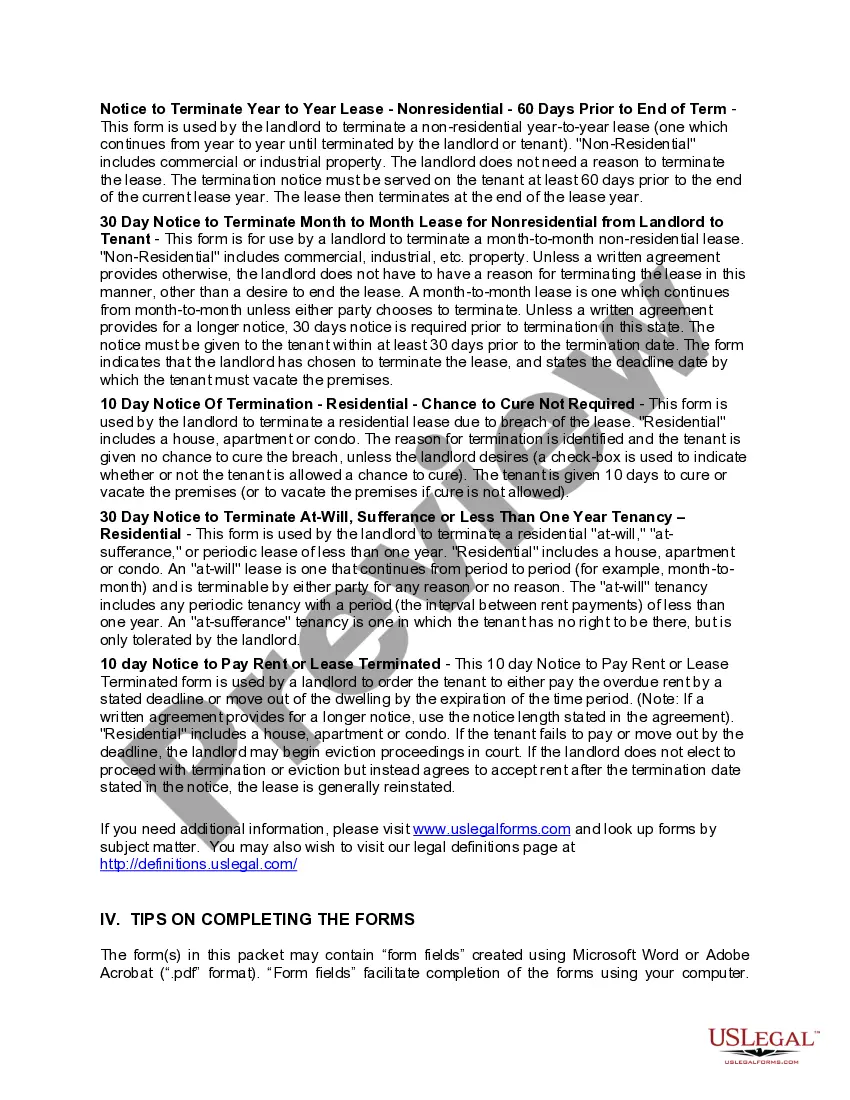 Get Missouri Landlord Notices for Eviction / Unlawful Detainer Forms Package Preview Missouri Landlord Notices for Eviction / Unlawful Detainer Forms Package