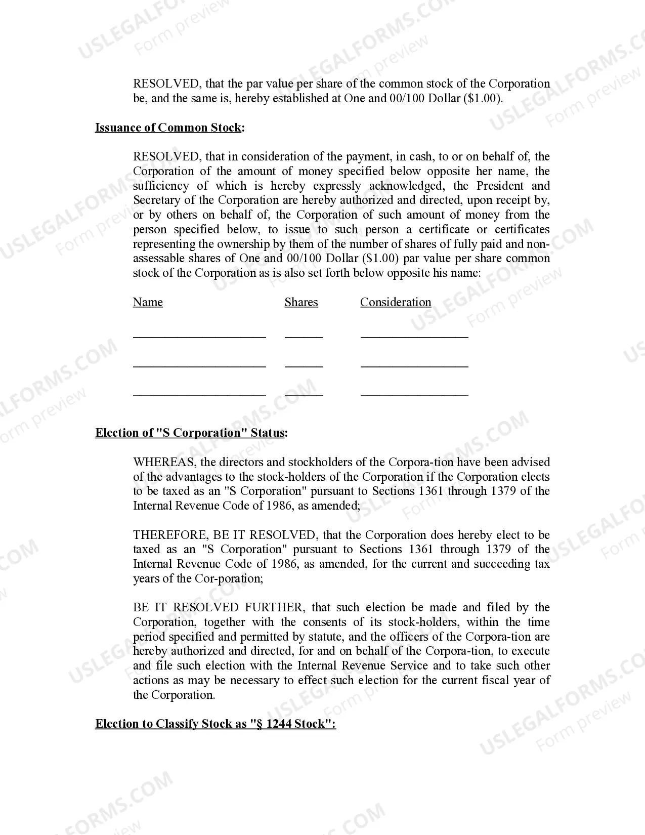 Preview Minutes for Organizational Meeting